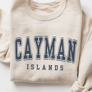 Cayman Islands Beach Crewneck Sweatshirt Gift, Caribbean Pullover Souvenir