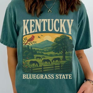 Kentucky Bluegrass State Comfort Colors® Tshirt Gift Tee, Family Vacation Shirt