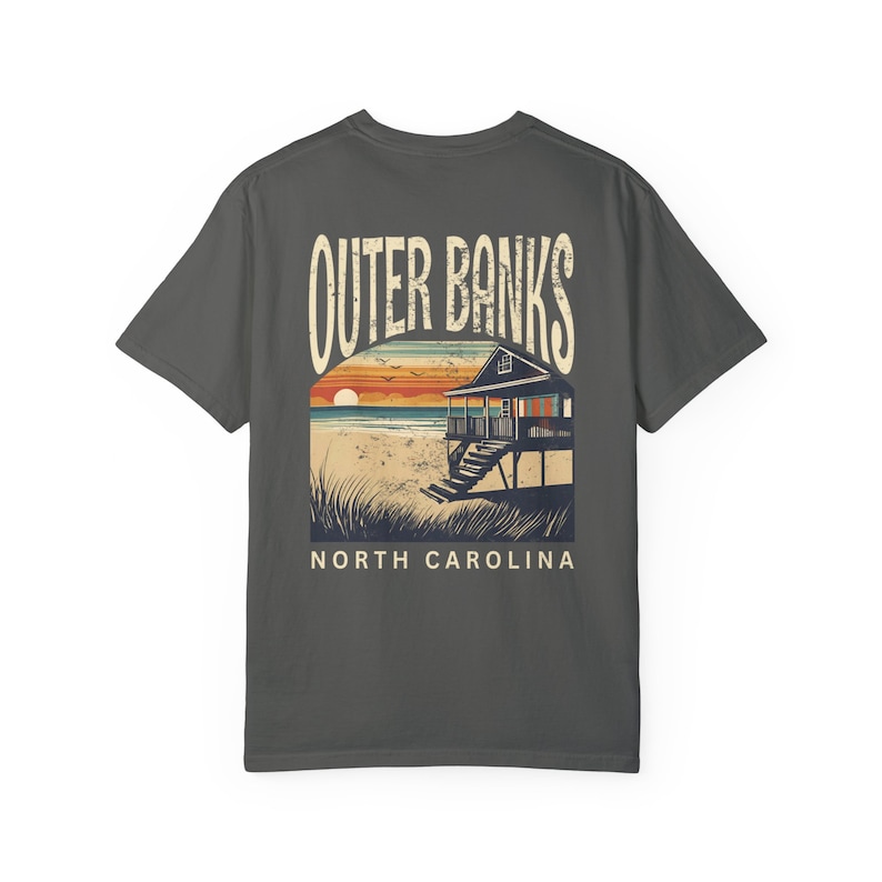 Retro Outer Banks Tshirt Beach Gift, North Carolina Tee Pepper