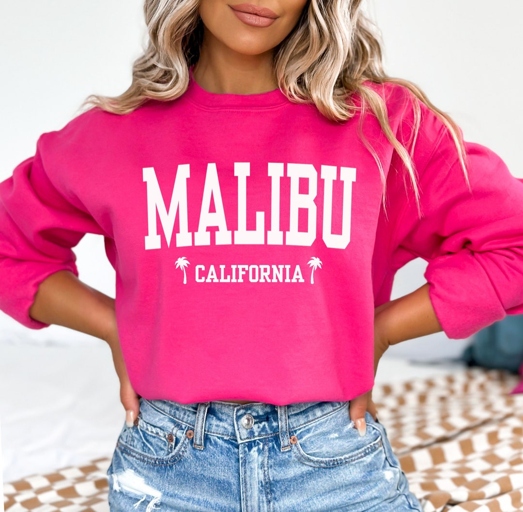Girls Camel Malibu Beach Palm Tree Logo Oversized Hoodie
