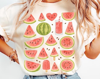 Comfort Colors® Watermelon Tshirt Gift Beach Tee Shirt