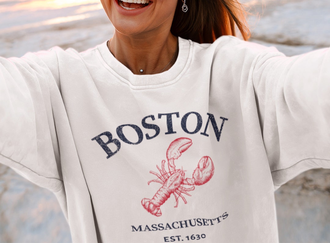 Boston Sweatshirt, Boston Souvenir, Boston Gifts, Boston Lobster Shirt