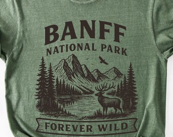 Banff National Park Comfort Colors® T Shirt Hiking Travel Souvenir