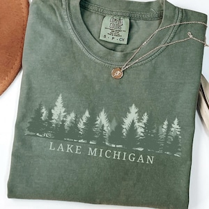 Lake Michigan Comfort Colors® Tshirt Hiking Gift Tee