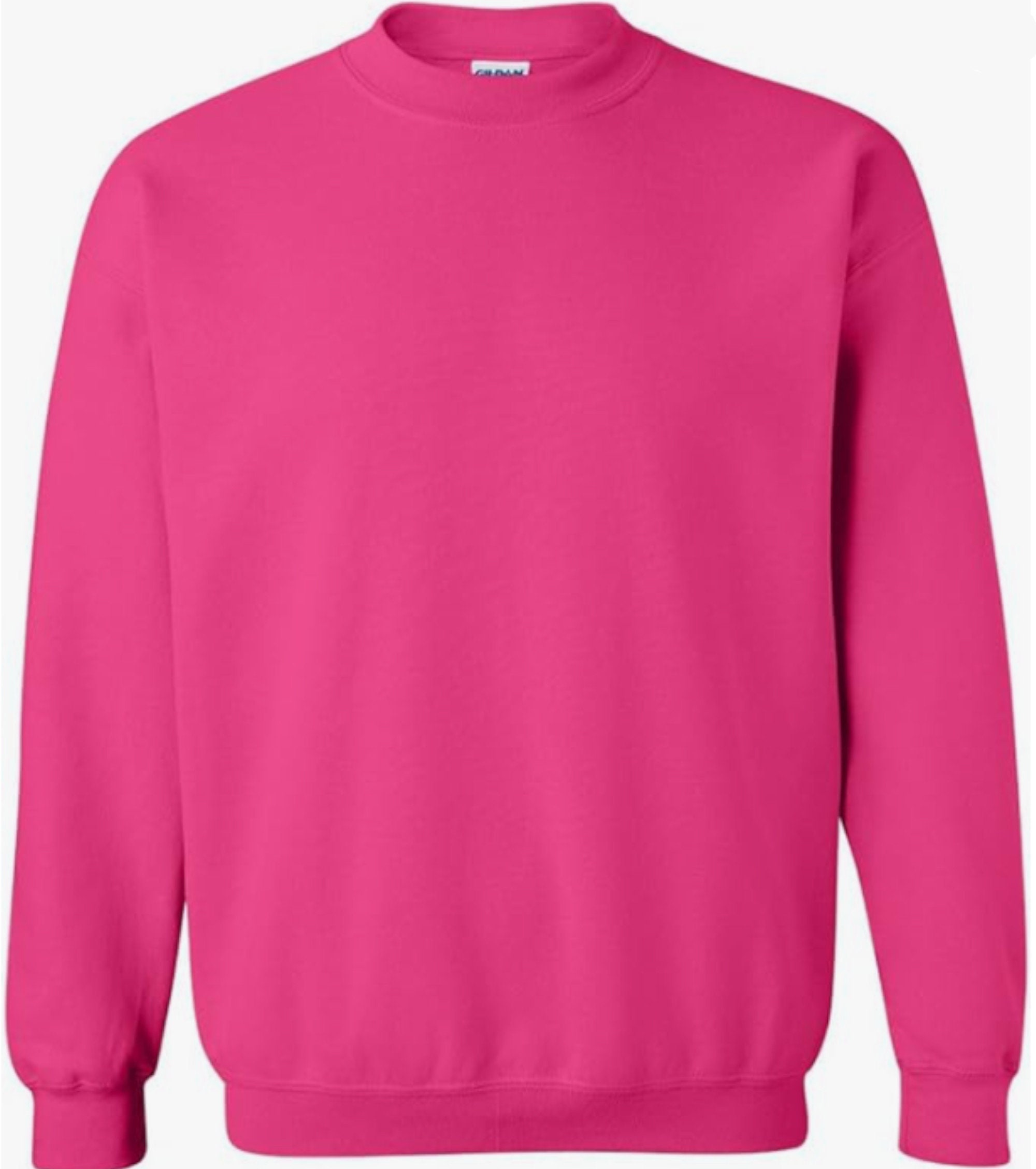Safety Pink Gildan 18000 Sweatshirt Mock Graphic By Lockandpage...