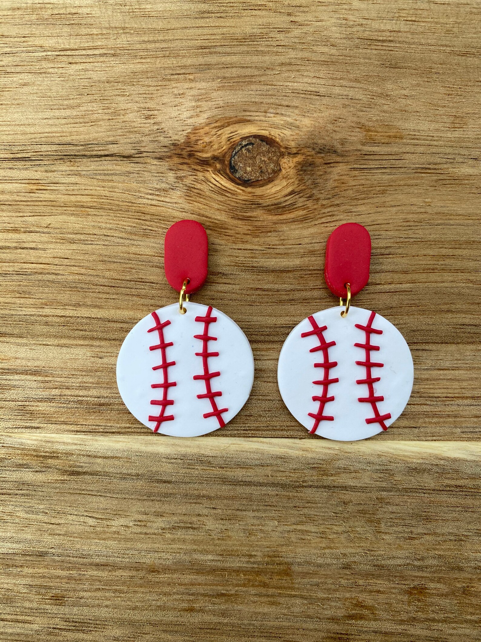 Baseball Lovin Polymer Clay Earrings Handmade Etsy