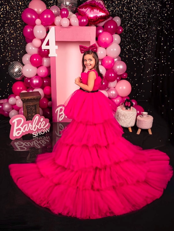 Hot Pink Dress Doll Dress Flower Girl Dress Birthday Dress Girls Party Dress Fuchsia Dress Toddler Pink Dress Photoshoot Dress Tulle Etsy Canada