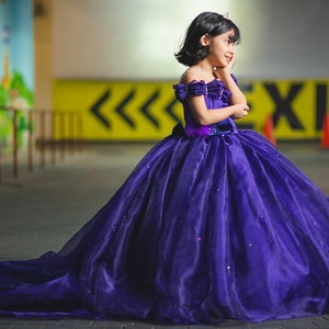 Purple Lavender-tulle dress, flower girl dress, birthday dress, girls party dress, formal dress,purple birthday dress, photoshoot dress