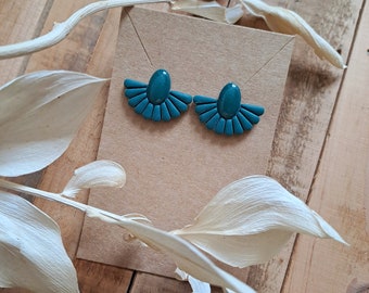 Polymer clay earrings | Fimo clay earrings | Handmade earrings | Original unique and light