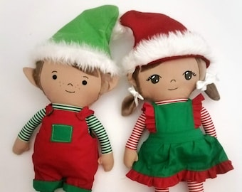 Elf doll sewing pattern and tutorial doll with clothing