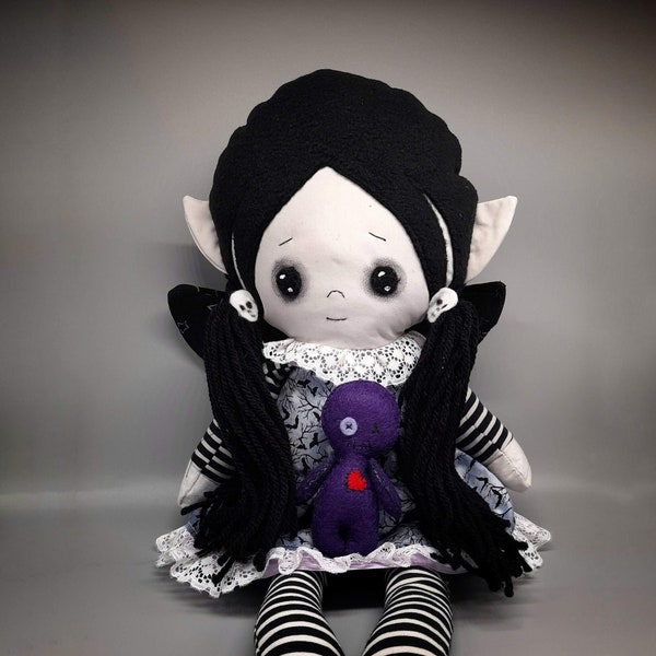 gothic fairy doll pdf sewing pattern and tutorial