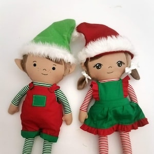 Elf doll sewing pattern and tutorial doll with clothing