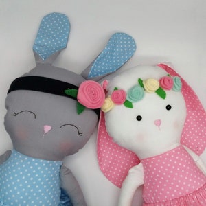 bunny doll add on pieces (not full pattern please read description)