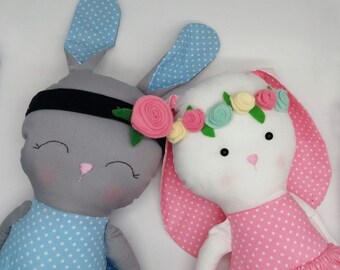bunny doll add on pieces (not full pattern please read description)