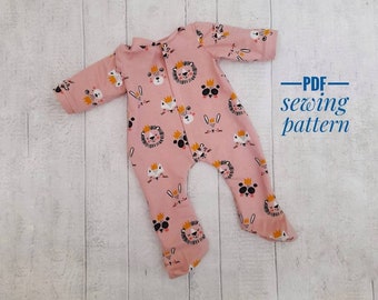 Teddy bear and plush doll sleepsuit pattern (Clothing pattern only doll and plush animal patterns sold separately)
