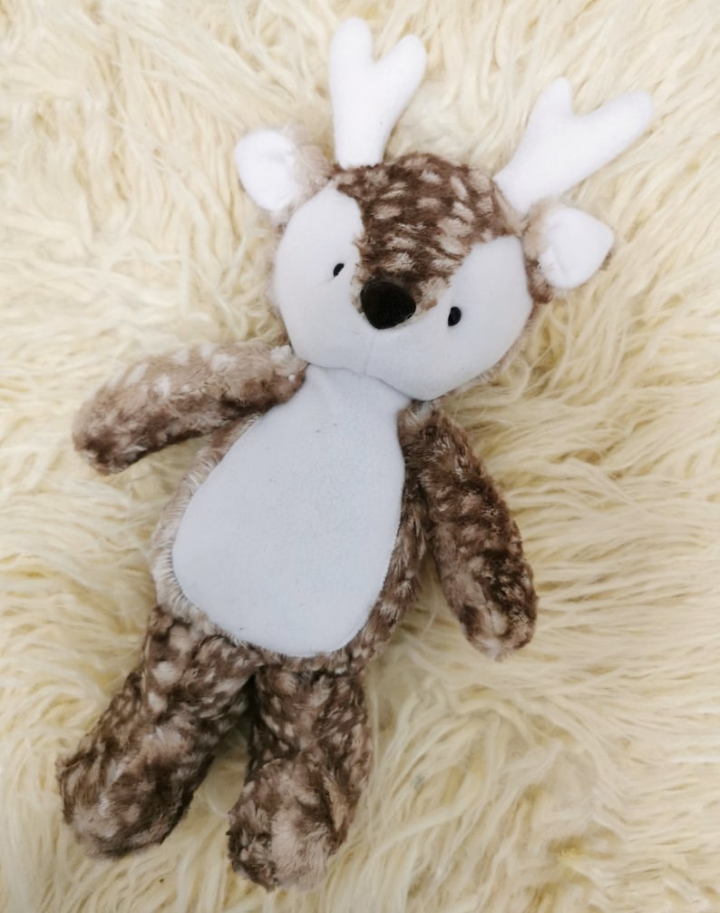 plush reindeer sewing pattern and tutorial easy memory bear pdf image 3