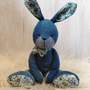 Rowan rabbit memory bear sewing pattern and tutorial pdf digital download.