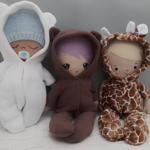 dolls onesie and sleepsuit pattern and tutorial