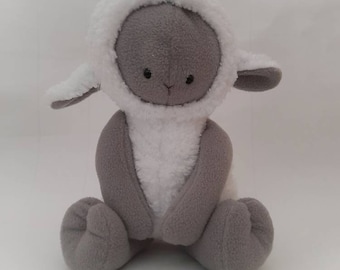 Lamb plushie pattern and tutorial pdf