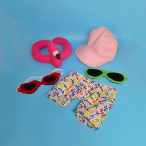 Doll beach accessories sewing pattern and tutorial