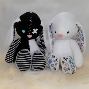 plush bunny sewing pattern and tutorial memory bear pattern pdf