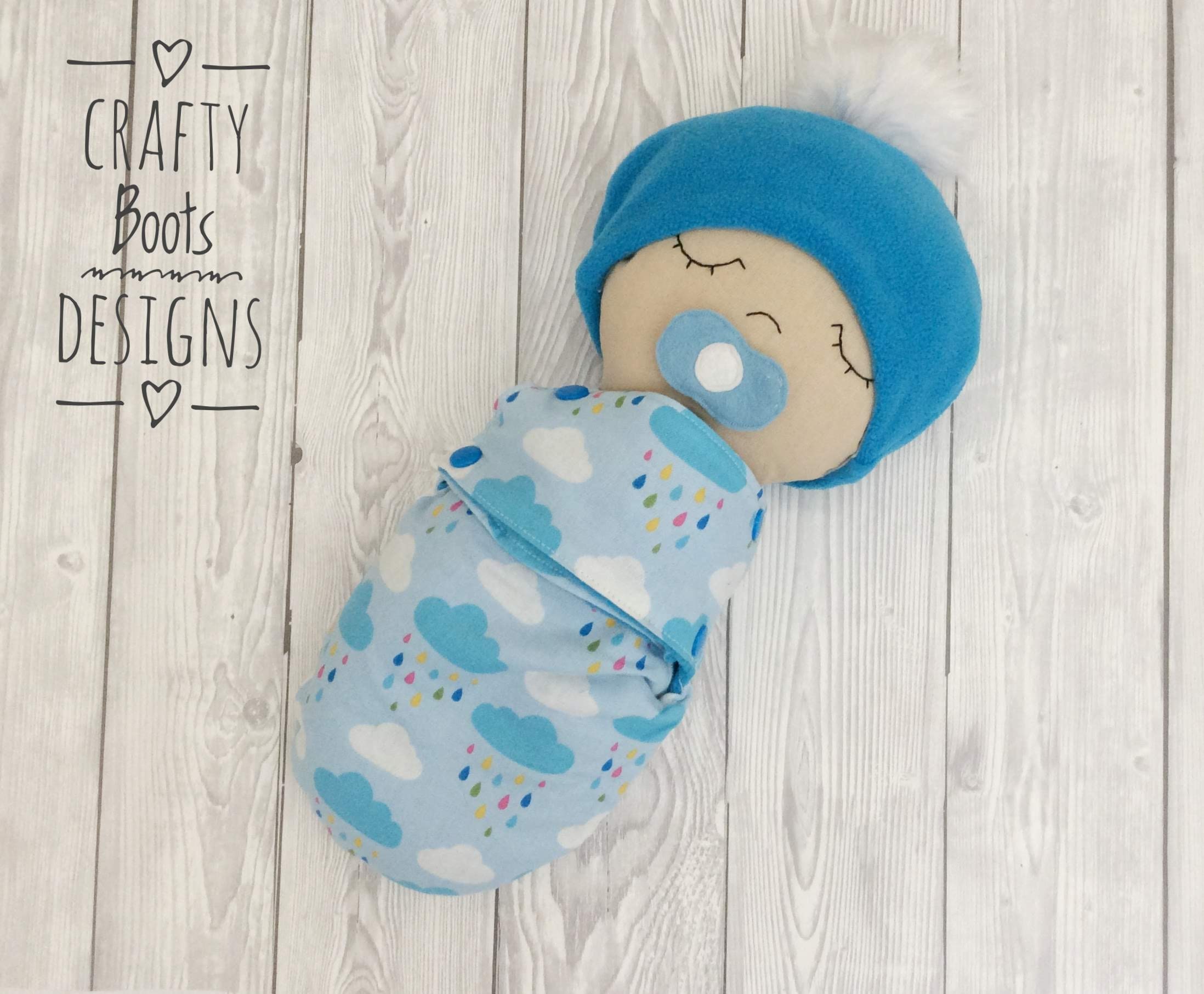 Swaddle baby doll pattern and tutorial Etsy