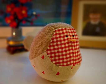 Christmas Robin sewing pattern and tutorial pdf