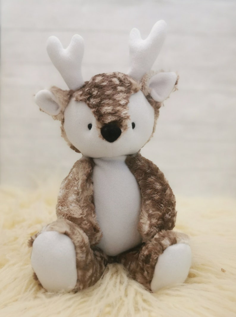 plush reindeer sewing pattern and tutorial easy memory bear pdf image 2