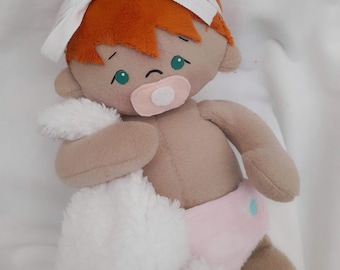 plush baby doll sewing pattern and tutorial with accessories