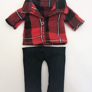 Puppenhemd und Hose/Jeans Schnittmuster und Anleitung