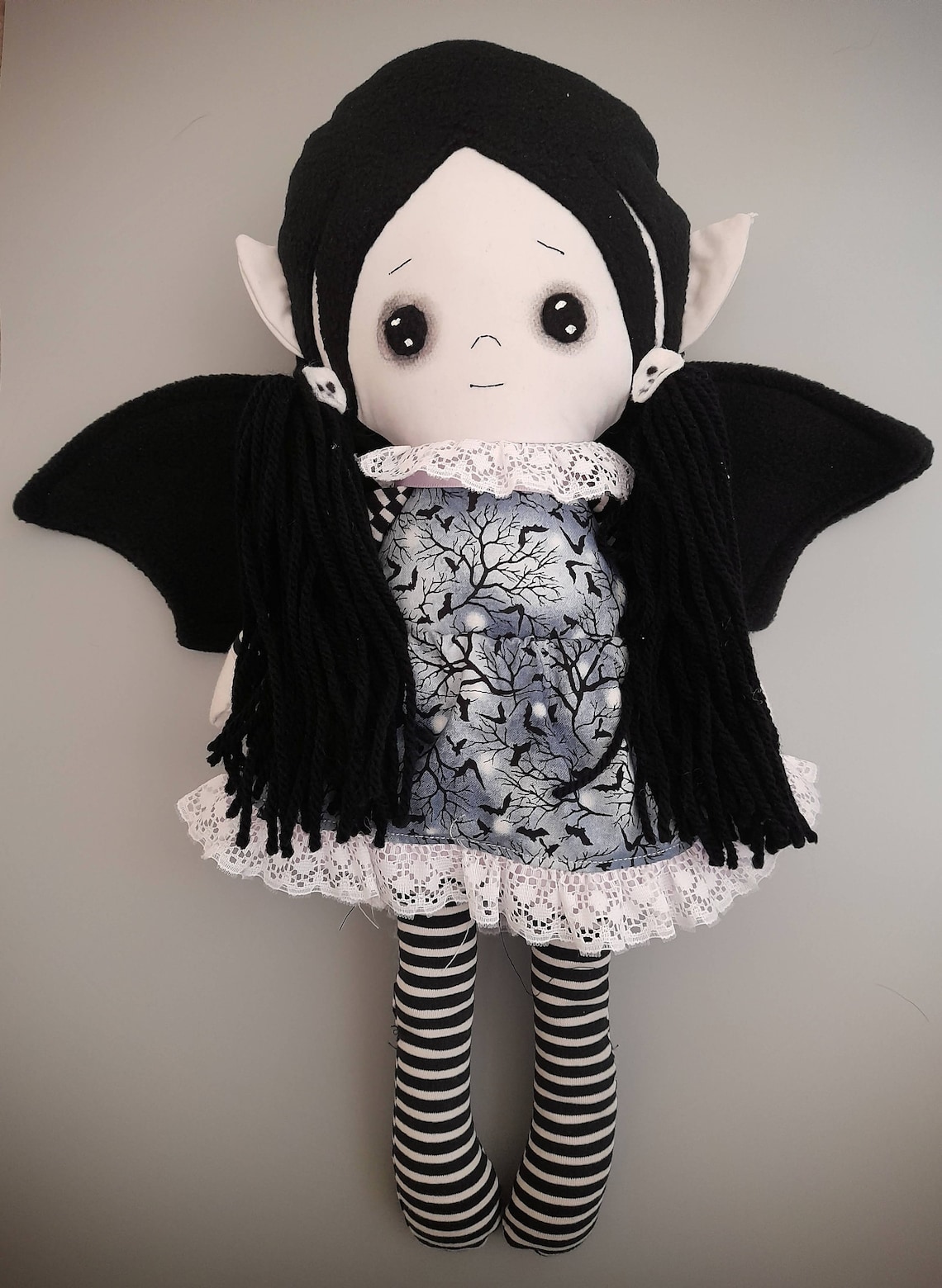 Gothic fairy doll pdf sewing pattern and tutorial Etsy