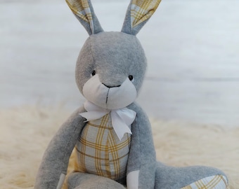 Rowan rabbit memory bear sewing pattern and tutorial pdf digital download.