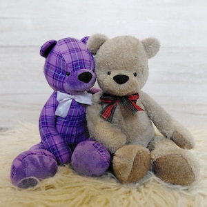Patron de couture ours en peluche Bailey Bear et tutoriel en téléchargement numérique au format pdf.