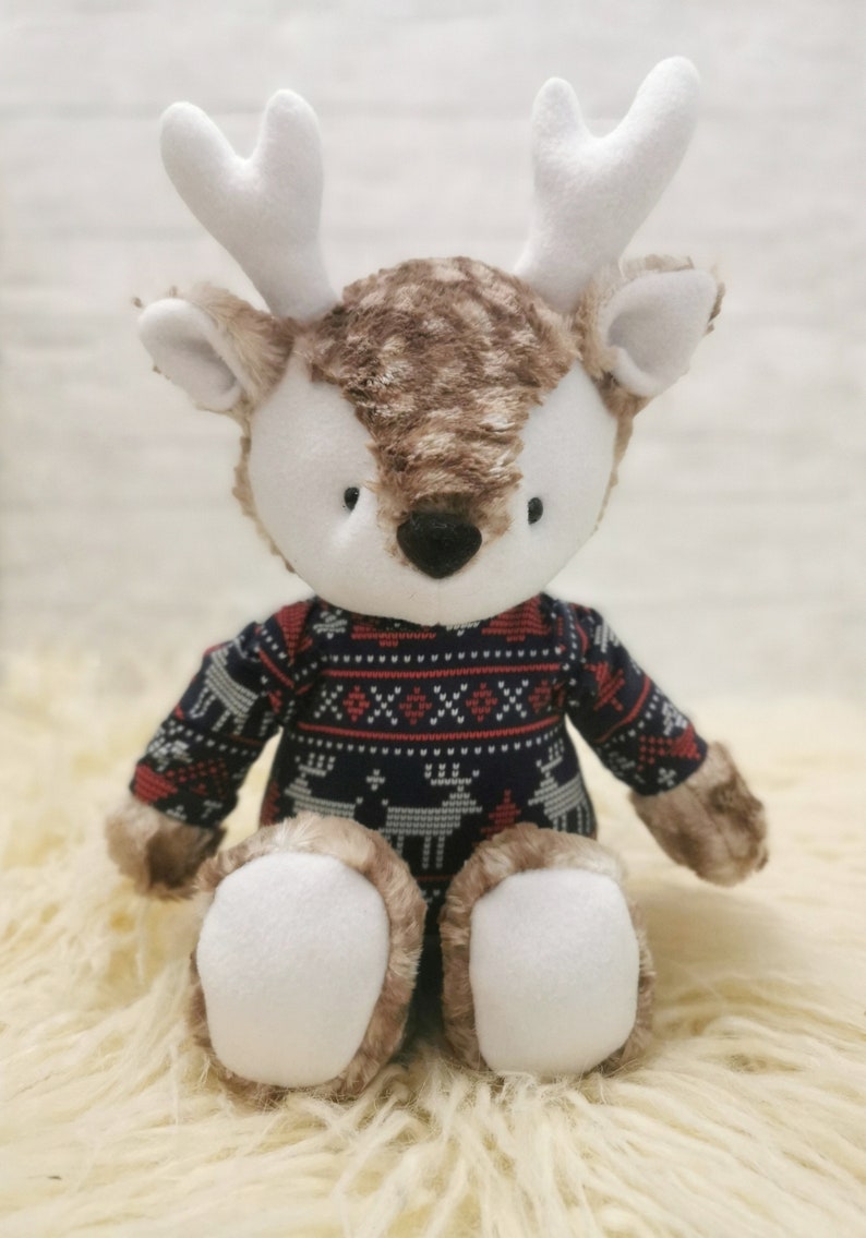 plush reindeer sewing pattern and tutorial easy memory bear pdf image 6