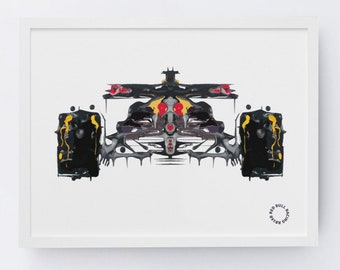 Red Bull Racing RB16B Poster - Red Bull Racing RB16B F1 Team 2021 Poster - F1 Wall Art - F1 Art By David Tyers