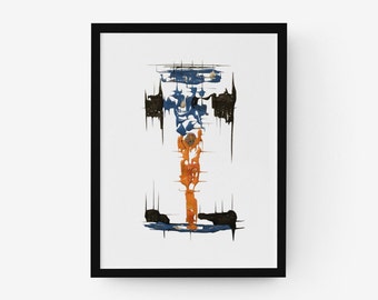 Daniel Ricciardo McLaren [2021] Fine Art Print - F1 Wall Art - F1 Art By David Tyers