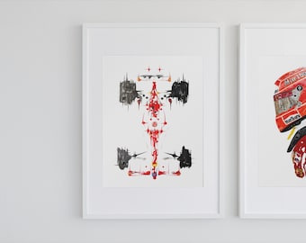 Michael Schumacher [Pit Lane] Fine Art Prints - F1 Wall Art - F1 Art By David Tyers