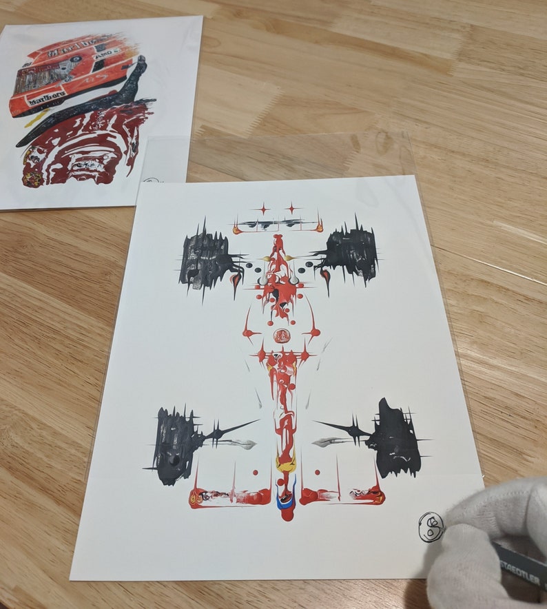 Michael Schumacher pit Lane Fine Art Prints F1 Wall Art F1 Art by David