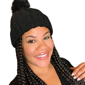 Satin Lined Wooly Winter Hat: Unisex Knit Beanie