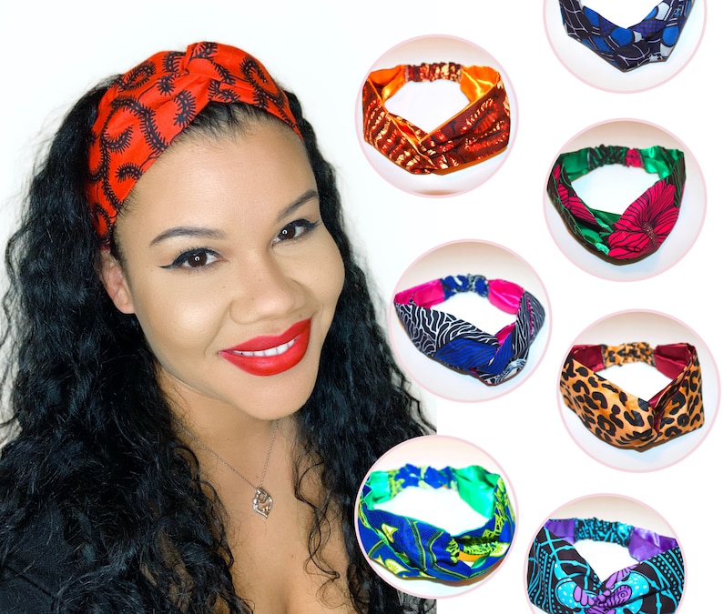 ankara ruffle headband