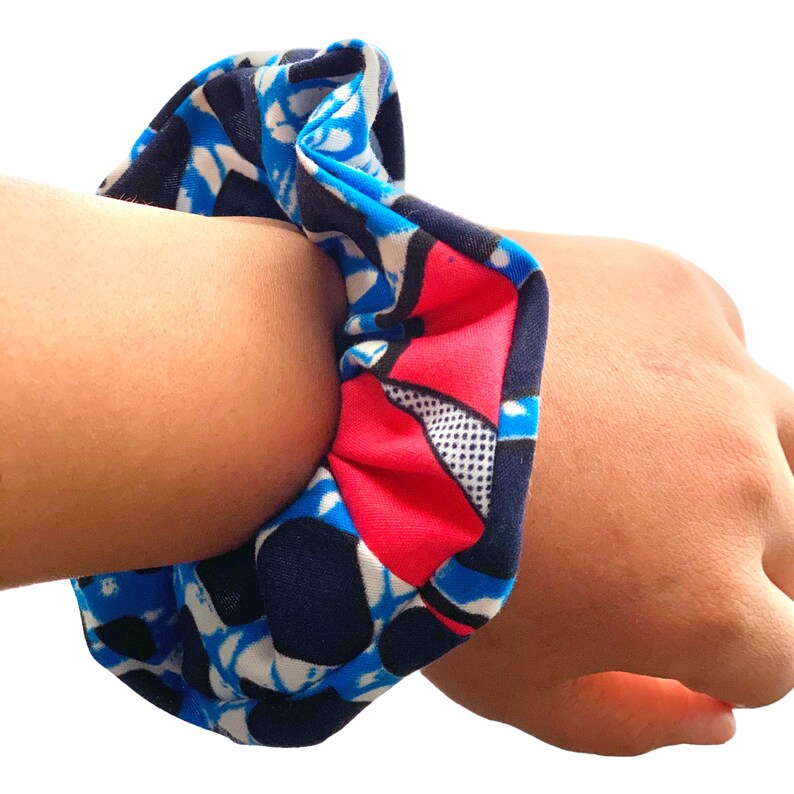 Kwanzaa Gift for her cute present for teenager Ankara African Print Women/'s hair accessory scrunchies HAIR SCRUNCHIE BAND