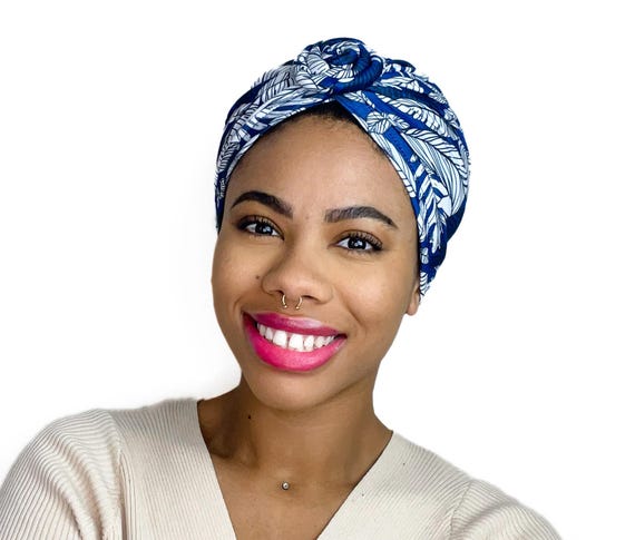 Chemo Headwear For Women African Women Turban Caps Pre-Tied Twisted Turbans Head Scarf For Women Hair Wraps Cover Beanie Cancer Chemo Headwear Head Wraps For Women