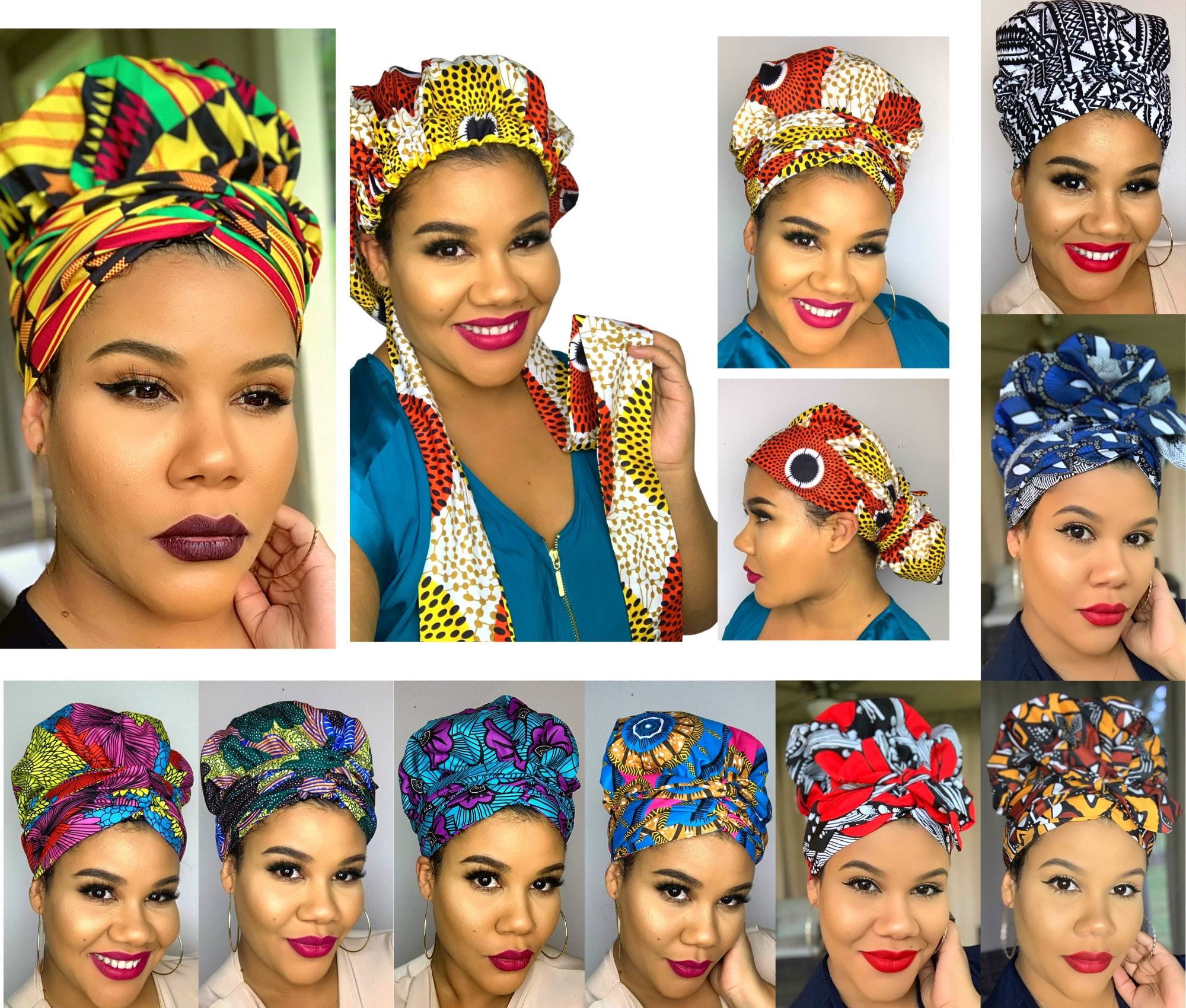 Satin-Lined Women's Turbans & Head Wraps Under $30