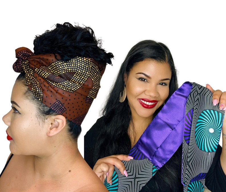 colorful satin-lined headband