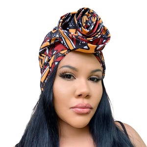 Rose Pre-tied Satin Lined Head Wrap: Protective Hair Styling