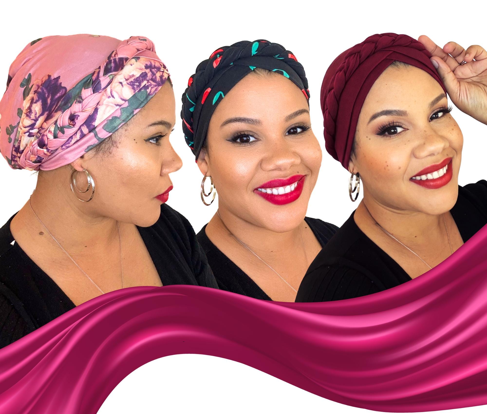 Sciarpa Turbante Da Donna In Fibra Di Bambù – Copricapo Elastico, Fresco In Estate E Caldo In Inverno, Adatto Per Caduta Di Capelli E Chemioterapia - copertina