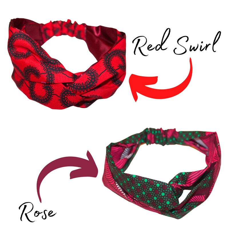 SATIN LINED HEADBAND Ankara Twist Style Band Many Colors 3 Etsy