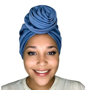 Rose Pre-tied Satin-Lined Head Wrap: Protective Hair Styling