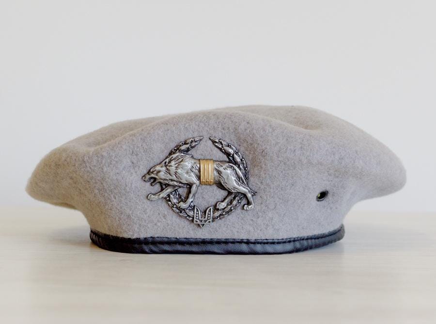 Ukrainian Military Army Beret With Cockade. Special Operations