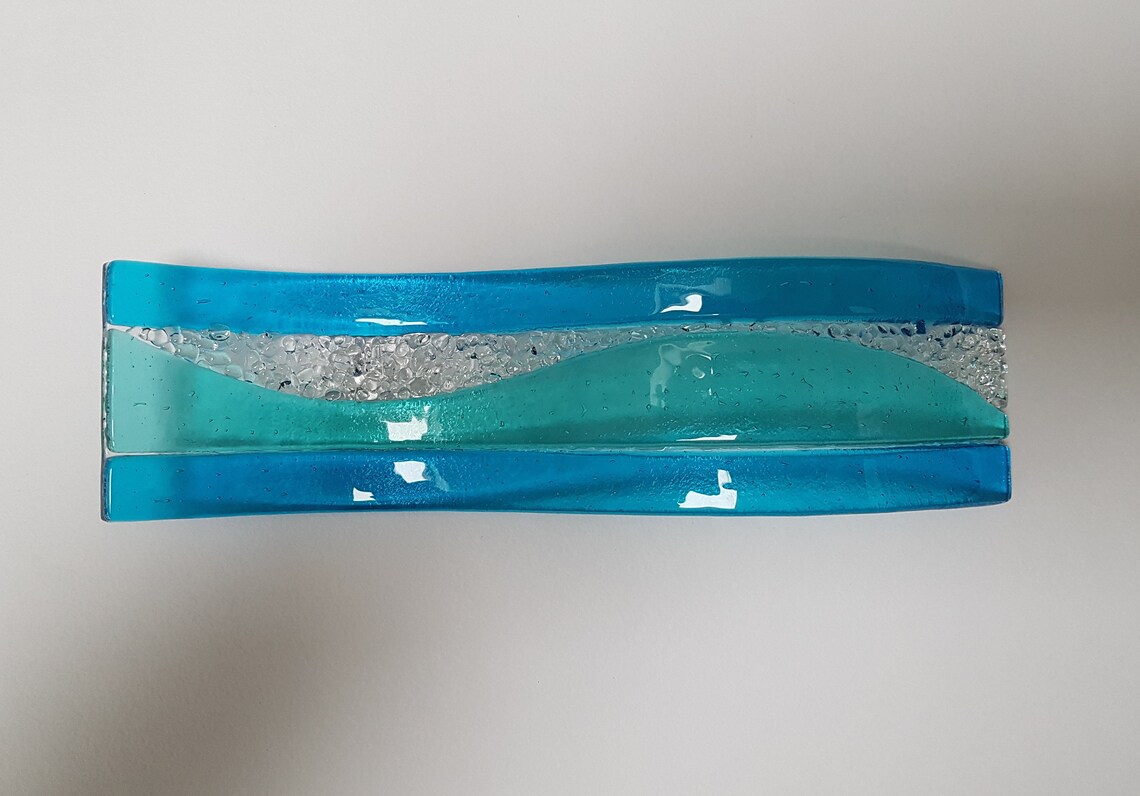 Lakeland Reflections Aqua Glass Ornament Handmade Kiln Formed Etsy UK